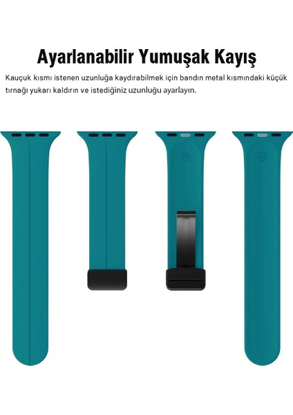 Apple Watch 38MM Su Geçirmez Silikon Spor Kordonu, Kolay Takma/çıkarma, Metal Manyetik özellikli fırsatları