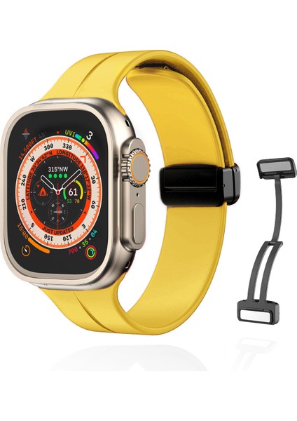 Apple Watch 40MM Su Geçirmez Silikon Spor Kordonu, Kolay Takma/çıkarma, Metal Manyetik özellikli