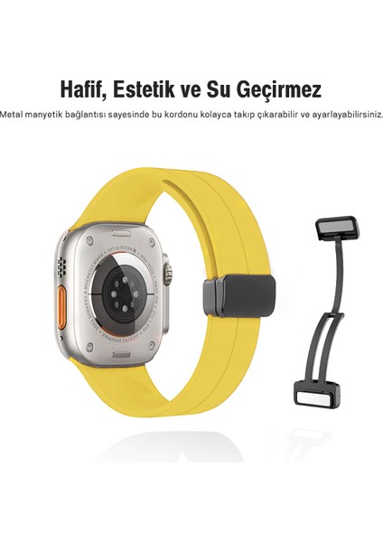 Apple Watch 40MM Su Geçirmez Silikon Spor Kordonu, Kolay Takma/çıkarma, Metal Manyetik özellikli fiyatları