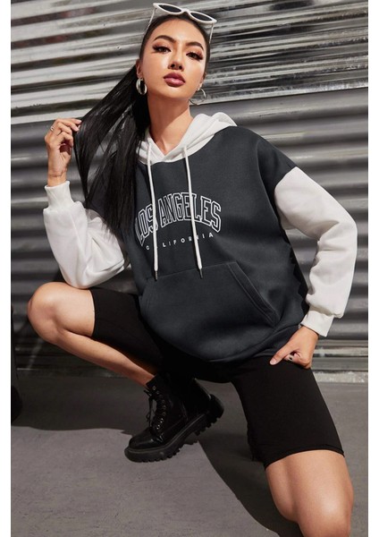 Only Trendwear Unisex Los Angeles Baskılı Sweatshirt