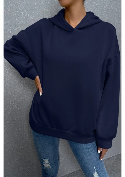 Unisex Nothing Baskılı Sweatshirt