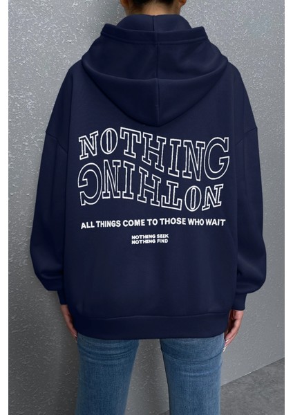 Only Trendwear Unisex Nothing Baskılı Sweatshirt