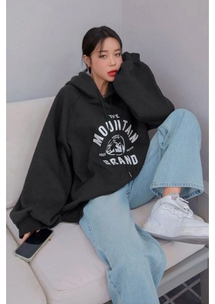 Only Trendwear Unisex The Mountain Baskılı Sweatshirt