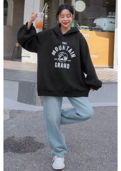 Only Trendwear Unisex The Mountain Baskılı Sweatshirt modelleri