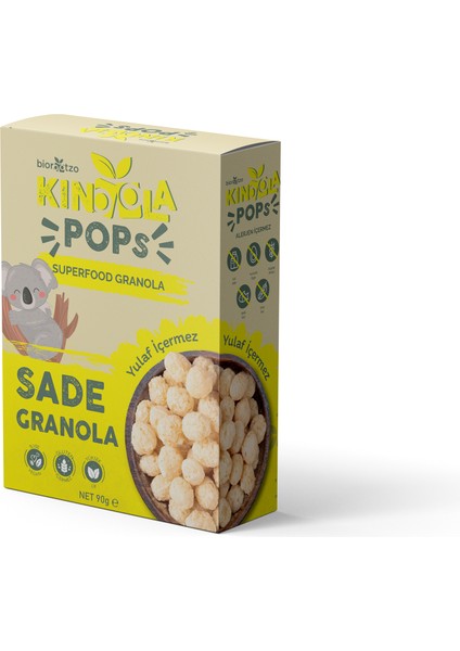 Kinoola Kahvaltılık Gevrek Sade Vegan Granola 90 gr