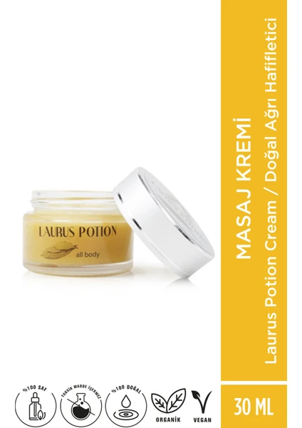 Therapium Naturalis Laurus Potion Massage Cream - Defne Iksiri Rahatlama ve Masaj  Kremi - 30 ml