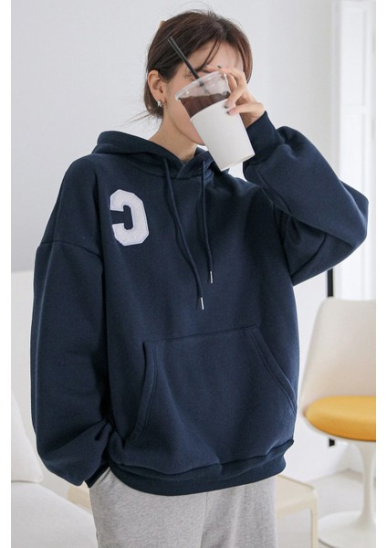 Unisex C Baskılı Sweatshirt