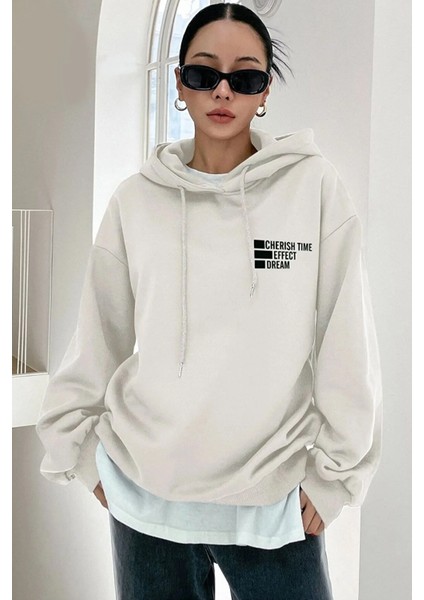 Only Trend Wear Unisex Cherish Time Baskılı Sweatshirt