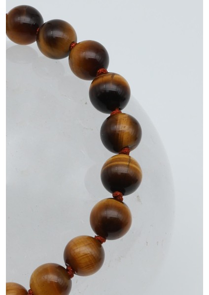 Kaplan Gözü Doğal Taş Makrome Örme Bileklik Fasetli Kesim fiyatları