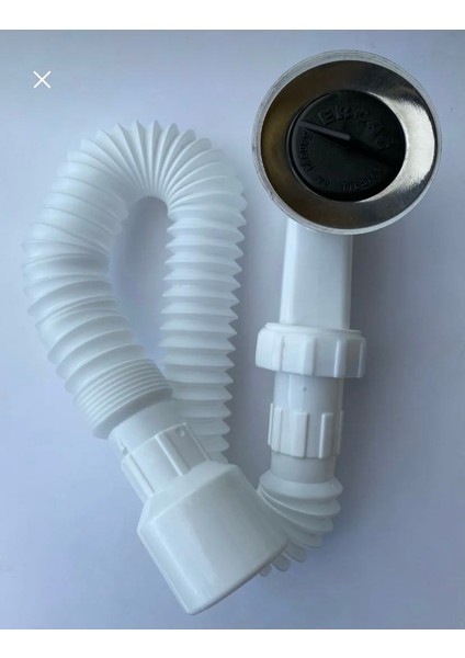 Körüklü Duşakabin Sifonu 50LIK Çıkışlı 70CM