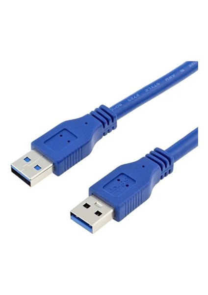 50CM USB 3.0 Type-A(Erkek) To Type-A (Erkek) Uzatma Veri Aktarım Kablosu