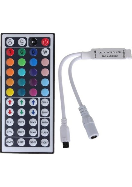 Rgb Şerit LED Kontrol Kit 44 Tuşlu Kumanda K1