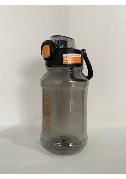 ST 6289 Pipetli Tritan Matara 900 ml Siyah