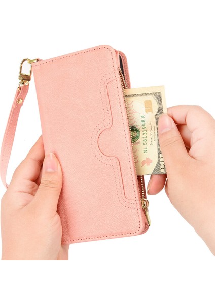 Tcl 20 Xe Cüzdan Uzun Ipli Moda Pu Deri Fermuarlı Kartlıklı Cüzdan Telefon Kılıfı (Yurt Dışından) fiyatları