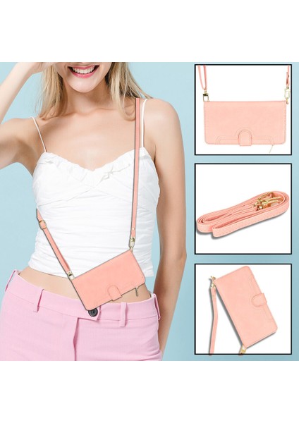 Tcl 20 Xe Cüzdan Uzun Ipli Moda Pu Deri Fermuarlı Kartlıklı Cüzdan Telefon Kılıfı (Yurt Dışından) fırsatları