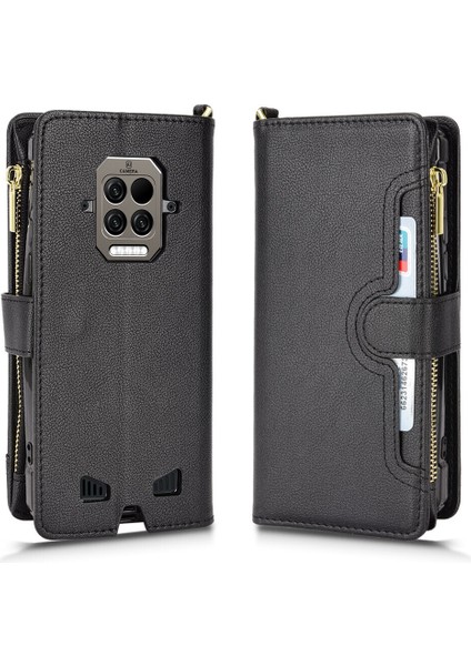 Doogee S86/S86 Pro Cüzdan Uzun Ipli Moda Pu Deri Fermuarlı Kartlıklı Cüzdan Telefon Kılıfı (Yurt Dışından) indirimleri