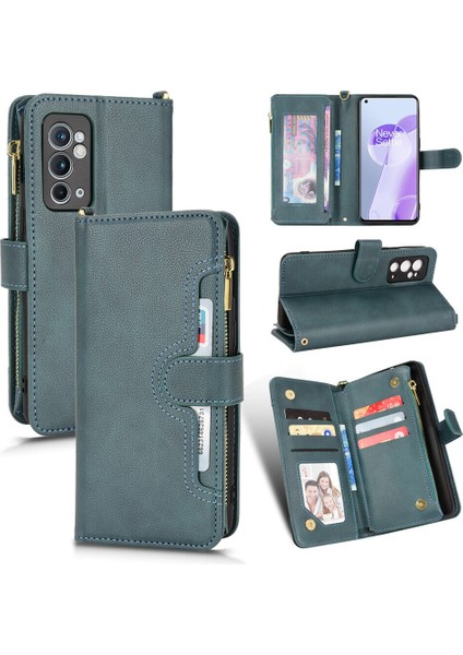 Oneplus 9r Cüzdan Uzun Ipli Moda Pu Deri Fermuarlı Kartlıklı Cüzdan Telefon Kılıfı (Yurt Dışından)
