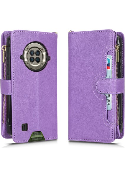 Doogee S96 Pro Cüzdan Uzun Ipli Moda Pu Deri Fermuarlı Kartlıklı Cüzdan Telefon Kılıfı (Yurt Dışından) indirimleri