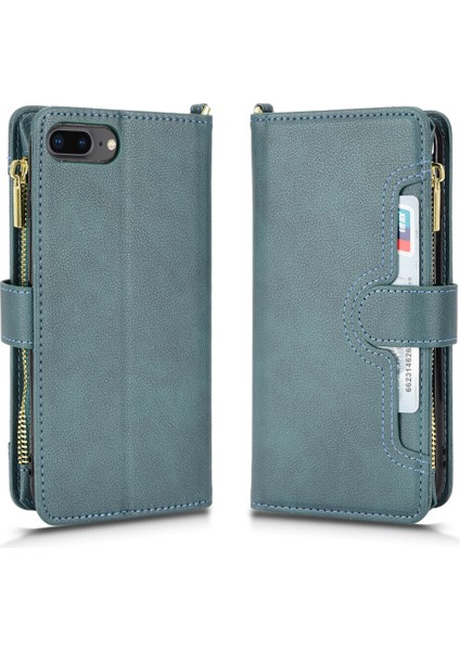 iPhone 7 Plus/8 Plus Cüzdan Uzun Ipli Moda Pu Deri Fermuarlı Kartlıklı Cüzdan Telefon Kılıfı (Yurt Dışından) indirimleri
