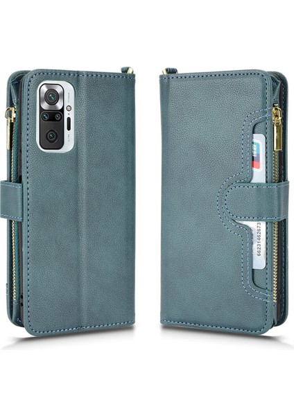 Redmi Note 10 Pro Cüzdan Uzun Ipli Moda Pu Deri Fermuarlı Kartlıklı Cüzdan Telefon Kılıfı (Yurt Dışından) indirimleri