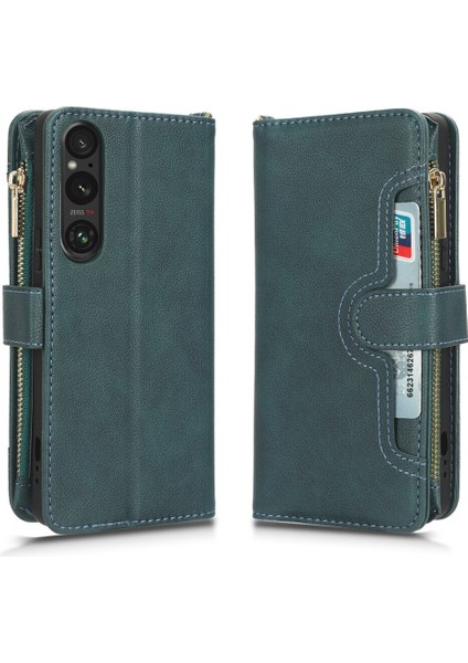 Sony Xperia 1V Cüzdan Uzun Ipli Moda Pu Deri Fermuarlı Kartlıklı Cüzdan Telefon Kılıfı (Yurt Dışından) indirimleri