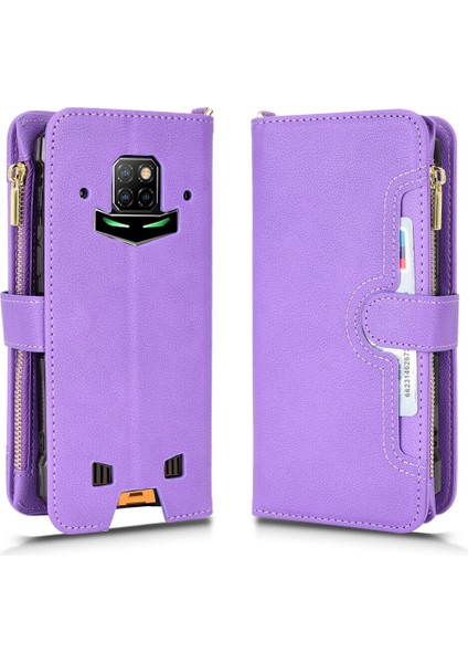 Doogee S88 PRO/S88 Plus Cüzdan Uzun Ipli Moda Pu Deri Fermuarlı Kartlıklı Cüzdan Telefon Kılıfı (Yurt Dışından) indirimleri