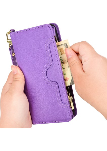 Nokia G300 Cüzdan Uzun Ipli Moda Pu Deri Fermuarlı Kartlıklı Cüzdan Telefon Kılıfı (Yurt Dışından) fiyatları