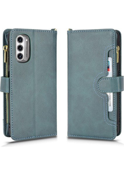 Motorola Moto G52J 5g II/G52J 5g Cüzdan Uzun Ipli Moda Pu Deri Fermuarlı Kartlıklı Cüzdan Telefon Kılıfı (Yurt Dışından) indirimleri