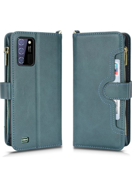Oukitel C25 Cüzdan Uzun Ipli Moda Pu Deri Fermuarlı Kartlıklı Cüzdan Telefon Kılıfı (Yurt Dışından) indirimleri