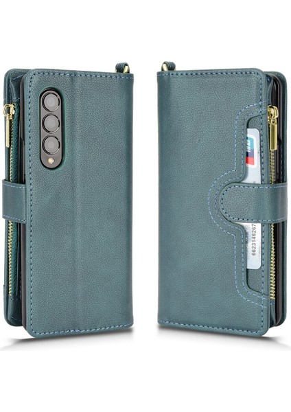 Samsung Galaxy Z Fold 4 Cüzdan Uzun Ipli Moda Pu Deri Fermuarlı Kartlıklı Cüzdan Telefon Kılıfı (Yurt Dışından) indirimleri