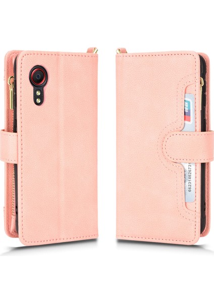 Samsung Galaxy Xcover 5 Cüzdan Uzun Ipli Moda Pu Deri Fermuarlı Kartlıklı Cüzdan Telefon Kılıfı (Yurt Dışından) indirimleri