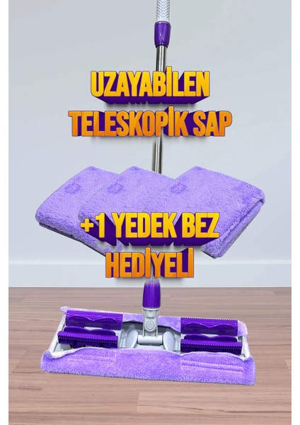 Trend Marketi Sihirli Teleskobik Mop (+1 Bez )