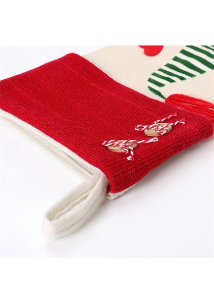Noel Dekorasyonu Meçhul Bebek Noel Çorabı Kolye Çocuk Hediye Çantası (Yurt Dışından)