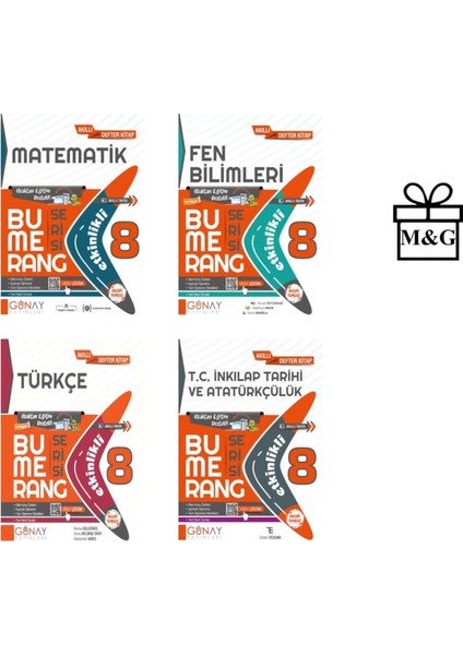 Bumerang LGS 8. Sınıf Etkinlikli Matematik - Fen Bilimleri – Türkçe - T.C. İnkılap Tarihi ve Atatürkçülük