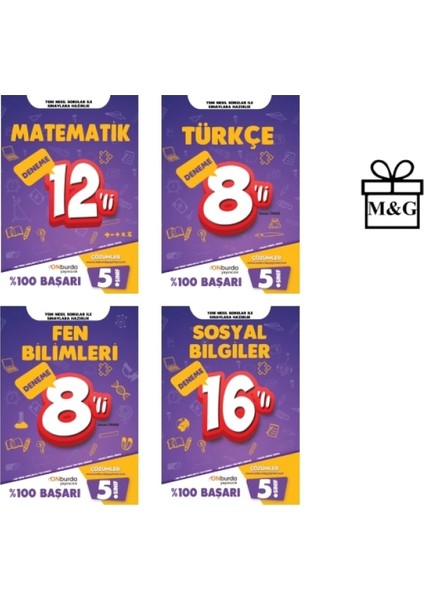 5.sınıf Matematik Türkçe Fen Bilimleri ve Sosyal Bilgiler Yeni Nesil Branş Denemeleri