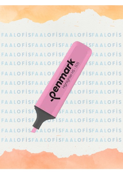 HS-505 Doldurulabilir Fosforlu Kalem Pastel Renkler 5 Adet