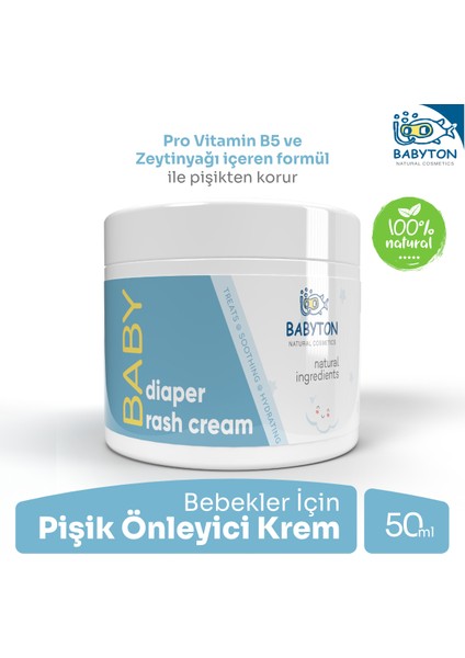 Doğal Içerikli  Bebek Pişik Kremi 50 ml