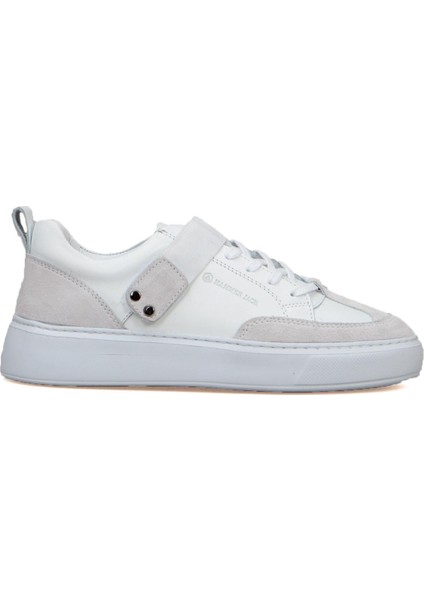 Bonde Hakiki Deri Beyaz Kadın Spor Ayakkabı