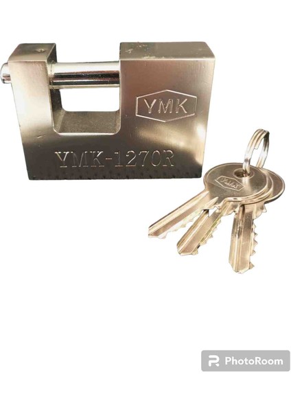Kayar Milli Yale Anahtar Gri Asma Kilit 70 mm