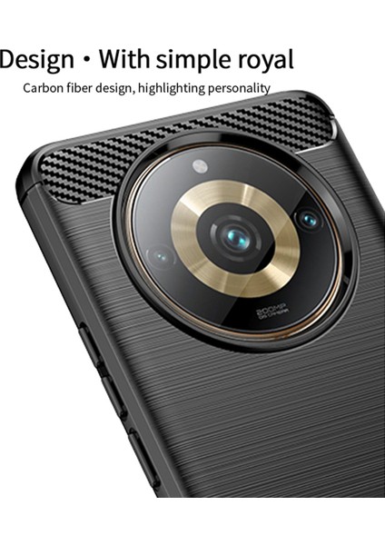 Realme 11 Pro+ 5g / 11 Pro 5g Karbon Fiber Doku Kabuğu Fırçalı Telefon Kapağı Tpu Telefon Kılıfı (Yurt Dışından) fırsatları