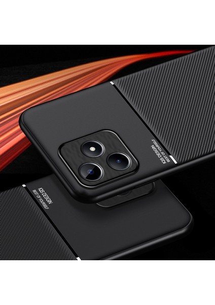 Realme C53 4g Telefon Vaka Hatları Baskılı Pu Deri+Tpu Şok Emilim Kapağı (Yurt Dışından)