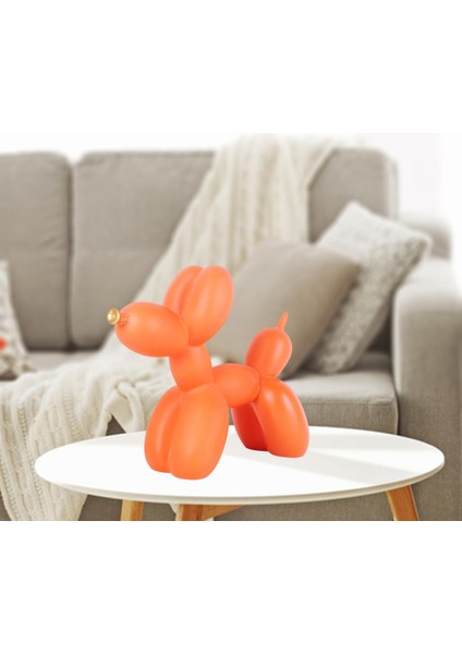 Reçine Balon Heykelcik Heykeli Ev Dekorasyonu, Yavrusu Heykel Hediyeler Süsleme Doğum Günü Pastası Süslemeleri-Turuncu (Yurt Dışından) fırsatları