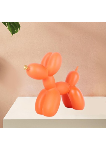 Reçine Balon Heykelcik Heykeli Ev Dekorasyonu, Yavrusu Heykel Hediyeler Süsleme Doğum Günü Pastası Süslemeleri-Turuncu (Yurt Dışından) indirimleri