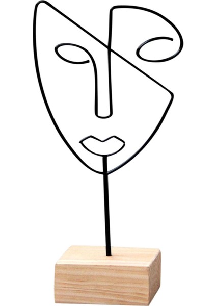 Şekil Yüz Ş Standı Tv I Için Soyut Heykel (Yurt Dışından)