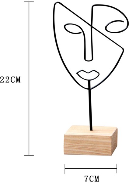 Şekil Yüz Ş Standı Tv I Için Soyut Heykel (Yurt Dışından) fiyatları