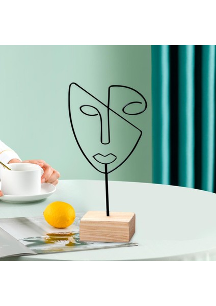 Şekil Yüz Ş Standı Tv I Için Soyut Heykel (Yurt Dışından) indirimleri