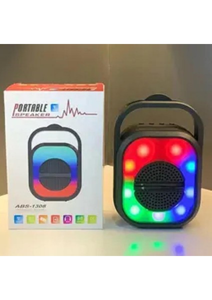 Paleon Abs 1308 Mini Rgb Bluetooth Hoparlör Siyah ABS-1308 modelleri