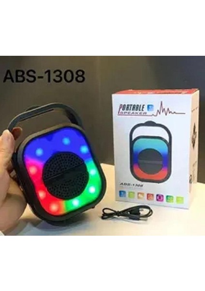 Paleon Abs 1308 Mini Rgb Bluetooth Hoparlör Siyah ABS-1308 fırsatları