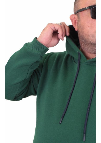 Mocgrande Büyük Beden Erkek Basic Sweat Kapüşonlu 11700 Neftı