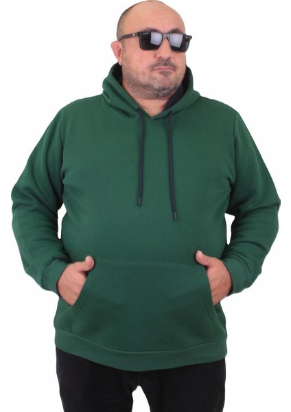 Mocgrande Büyük Beden Erkek Basic Sweat Kapüşonlu 11700 Neftı